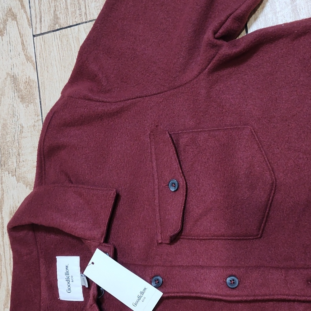Goodfellow NWT Men's Burgundy Jacket Sz L - Picture 8 of 11